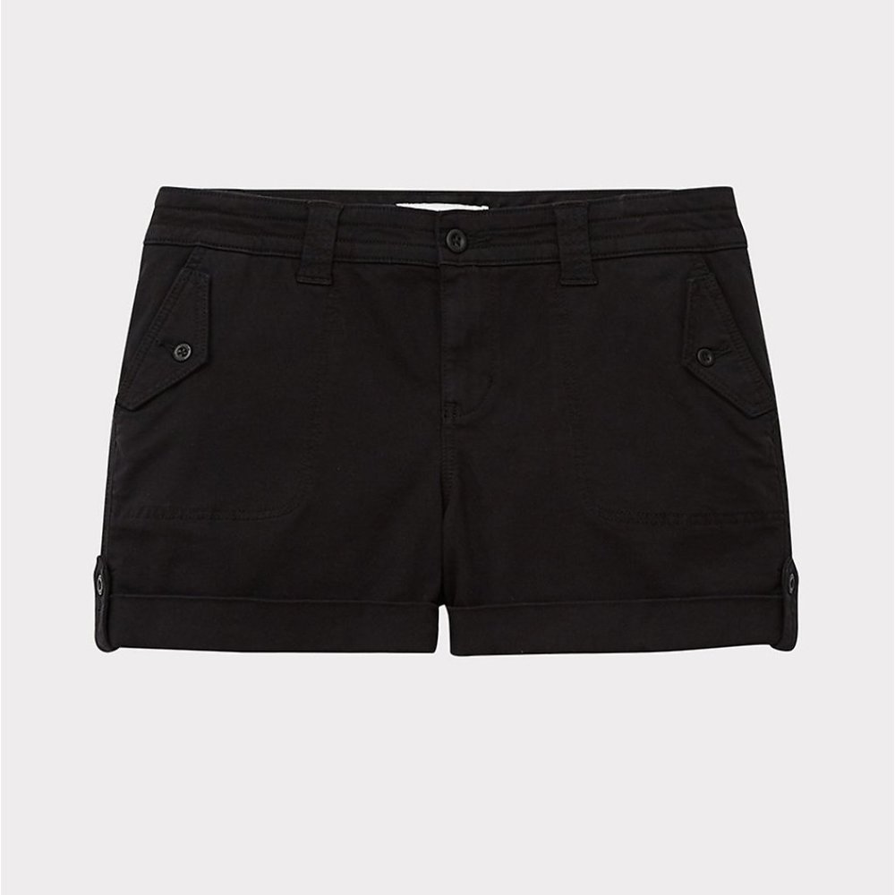 Torrid - NWT - Military Short Short - Twill Black